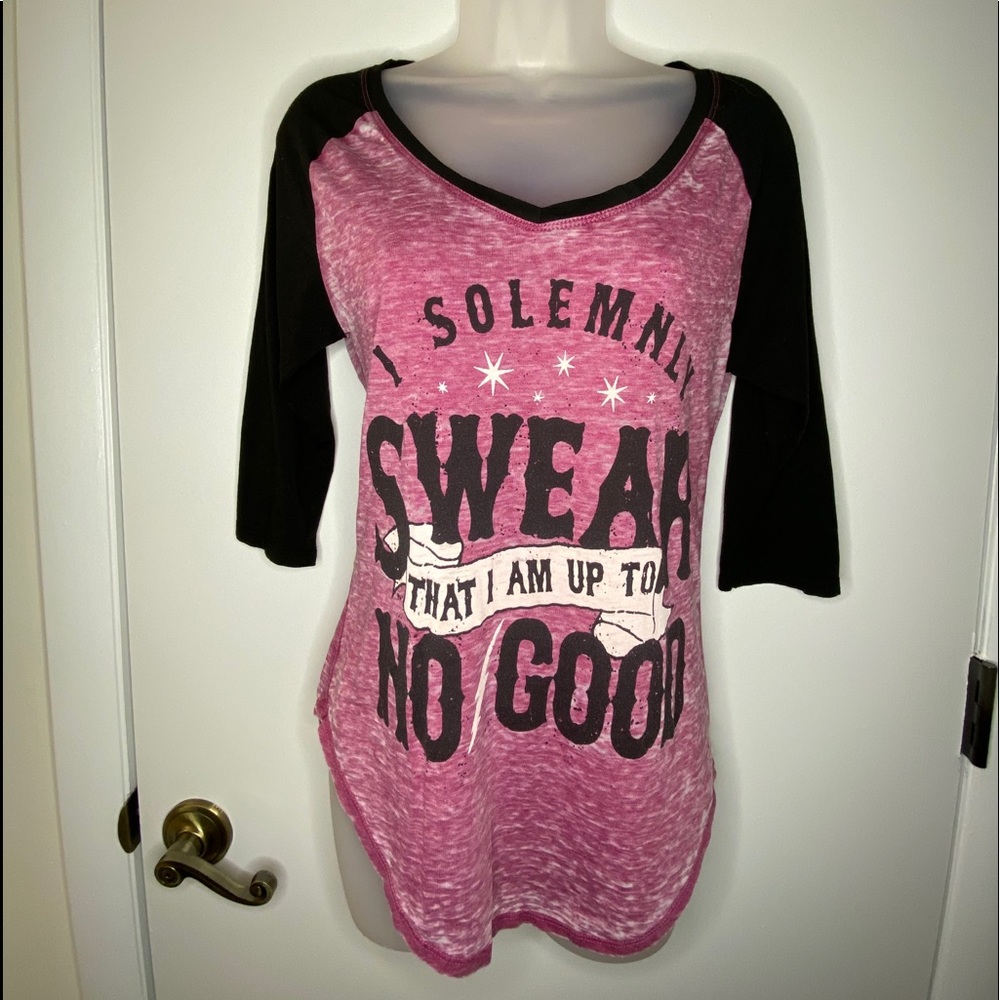 BOXLUNCH Harry Potter 3/4 length baseball VNeck